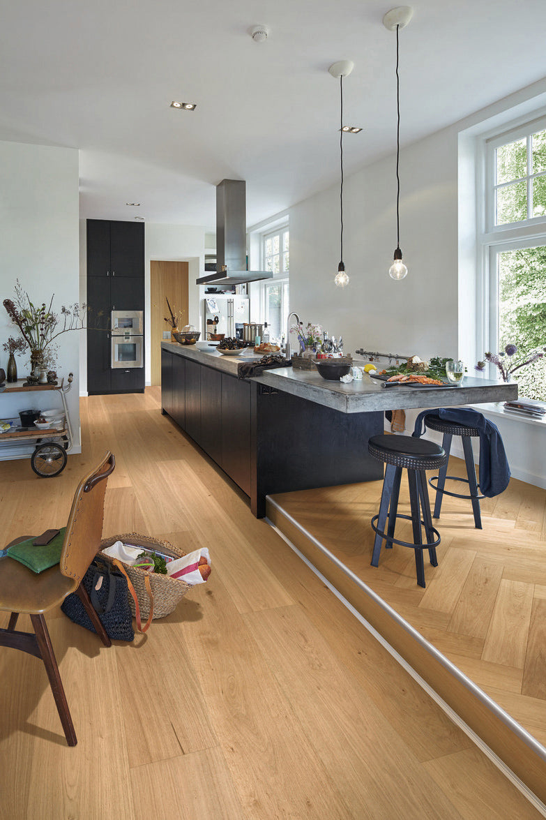 Floer - Hybride Hout - Natuur Eiken Visgraat - FLR-5017