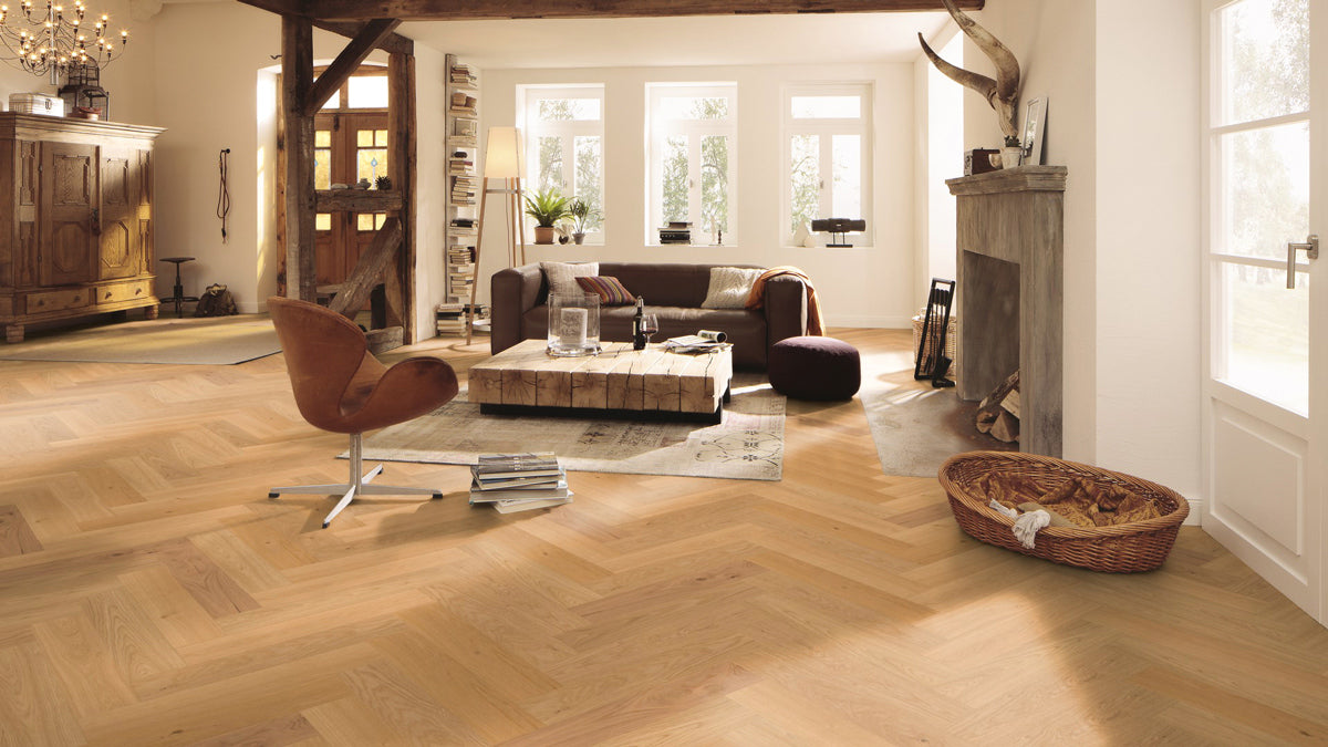 Floer - Hybride Hout - Natuur Eiken Visgraat - FLR-5017