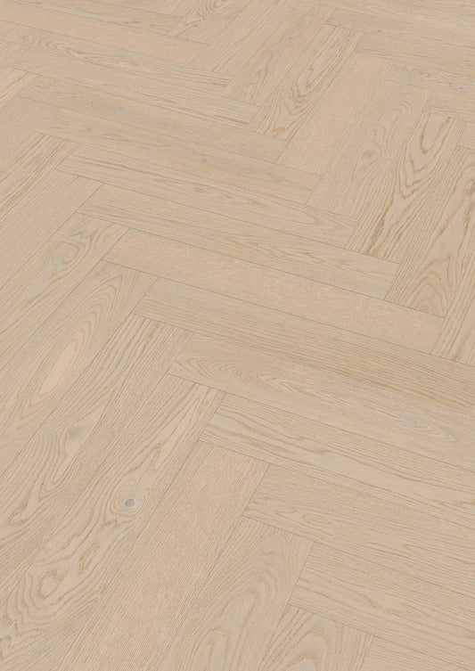 Floer - Hybride Hout - Wit Eiken Visgraat - FLR-5016