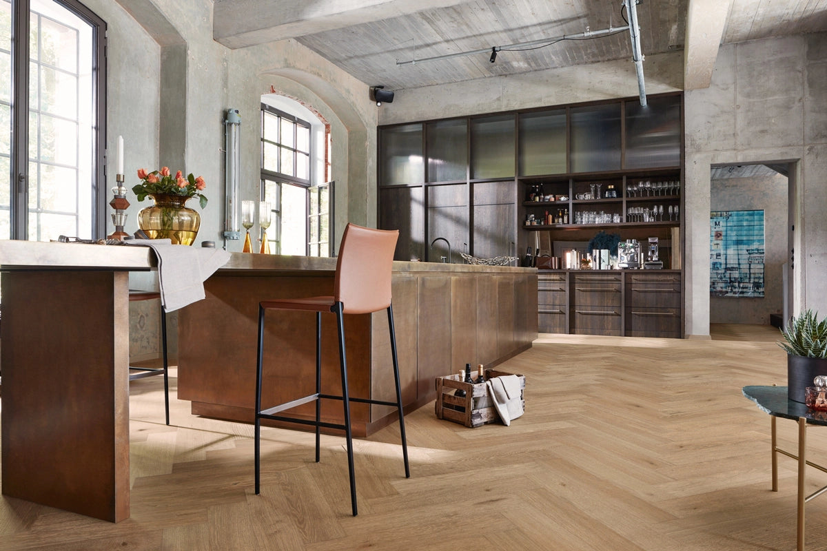 Floer - Hybride Hout - Greige Eiken Visgraat - FLR-5018