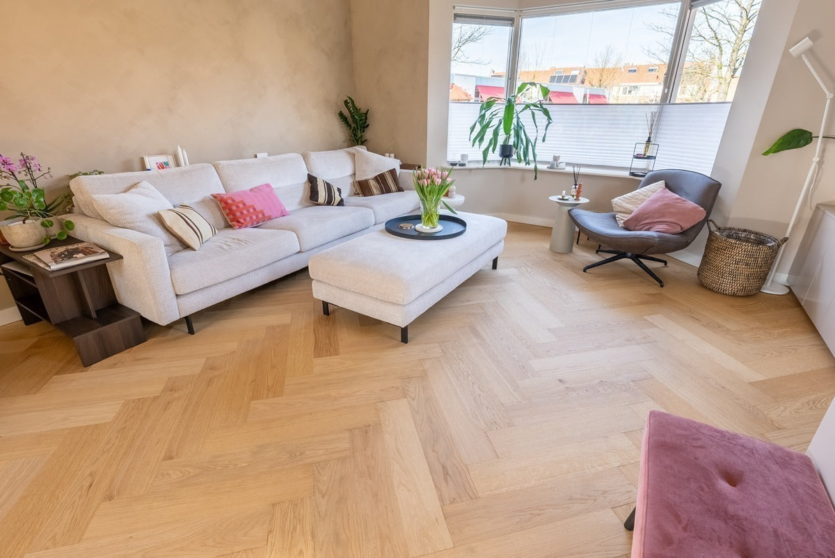 Floer - Hybride Hout - Natuur Eiken Visgraat - FLR-5017