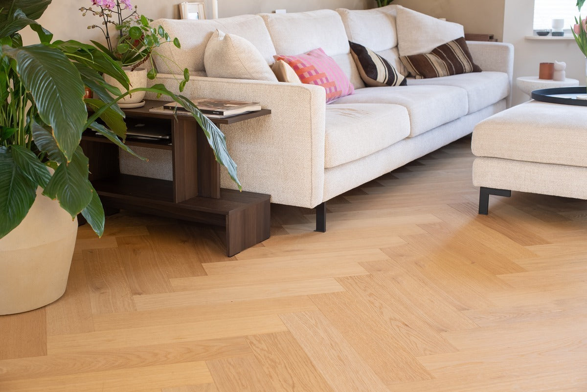 Floer - Hybride Hout - Natuur Eiken Visgraat - FLR-5017