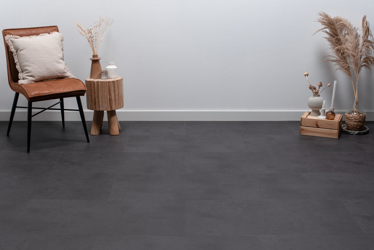 Floer - Tegel - FLR-3802 - Betonlook Zwart - Click