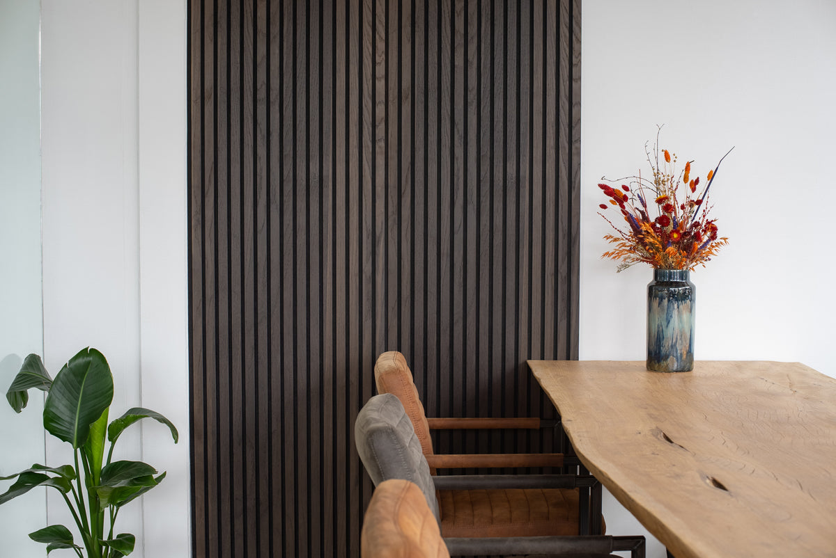 Akupanel XL Wandpaneel - Mokka Zwart Eiken - Floer - FLR-9070
