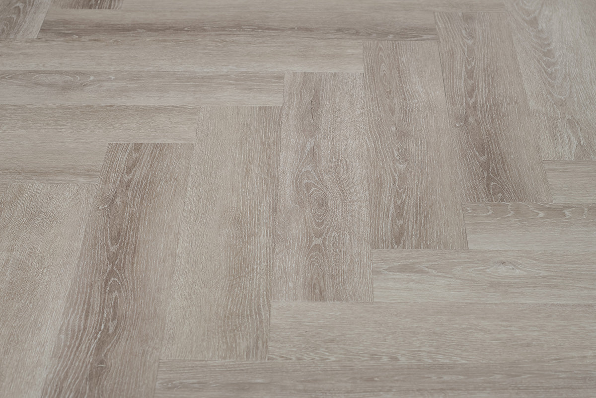 Floer - Visgraat - FLR-3518 - Grijs Eiken - Dryback