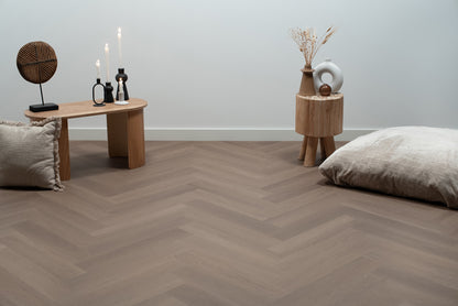 Floer - Visgraat - FLR-3511 -Greige Eiken - Dryback - MEGAMAT