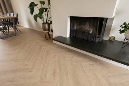 Floer - Walvisgraat - FLR-3915 - Gaia Grijsbeige - Click - MEGAMAT